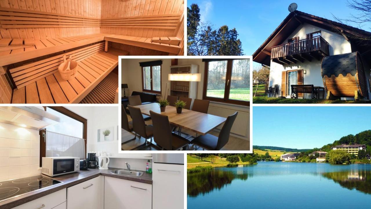 Seepark Kirchheim Ferienhaus Bei Zeta Mit Sauna Екстер'єр фото