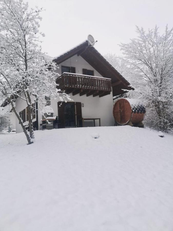 Seepark Kirchheim Ferienhaus Bei Zeta Mit Sauna Екстер'єр фото